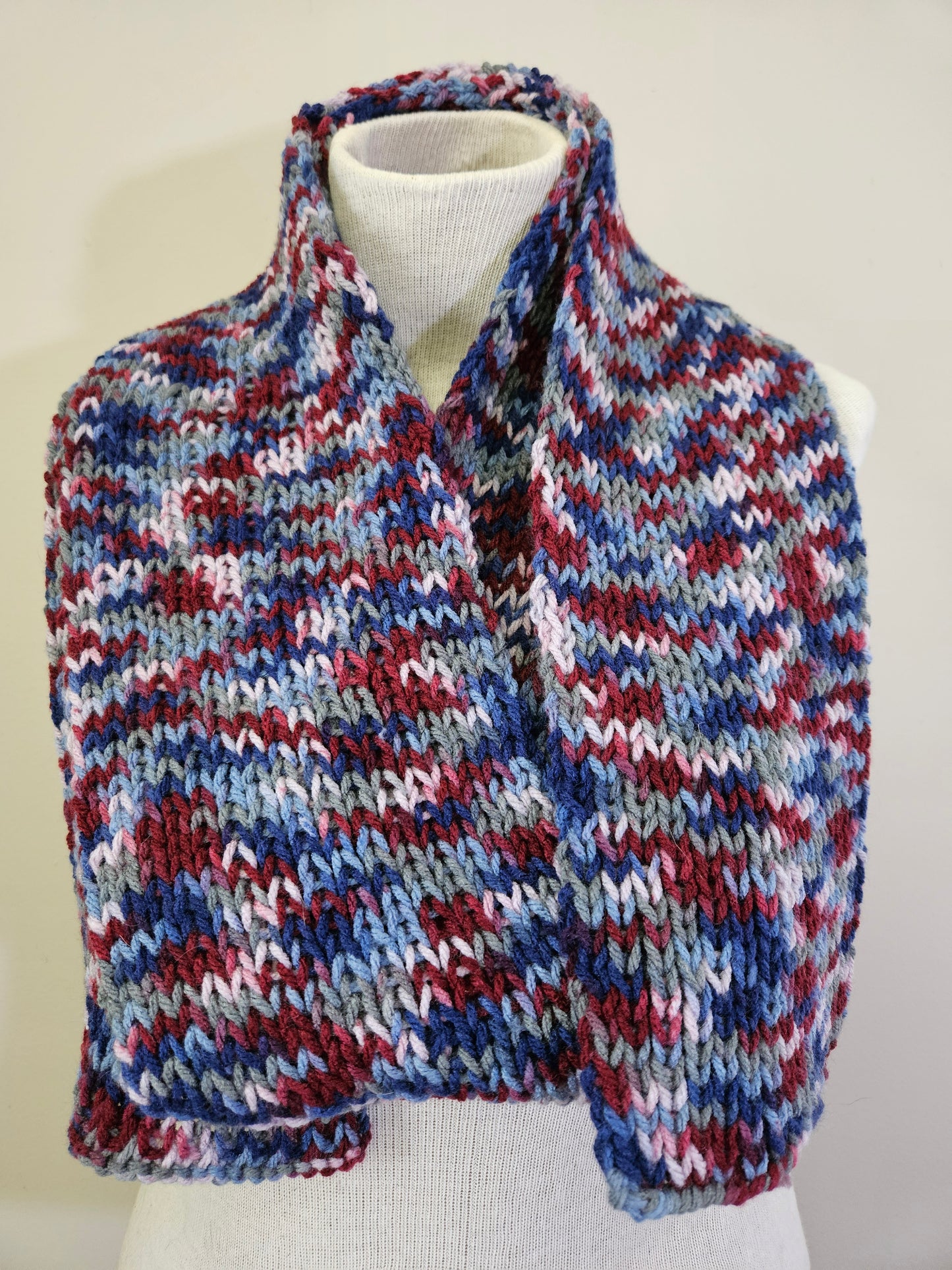Blue & Red Scarf & Hat