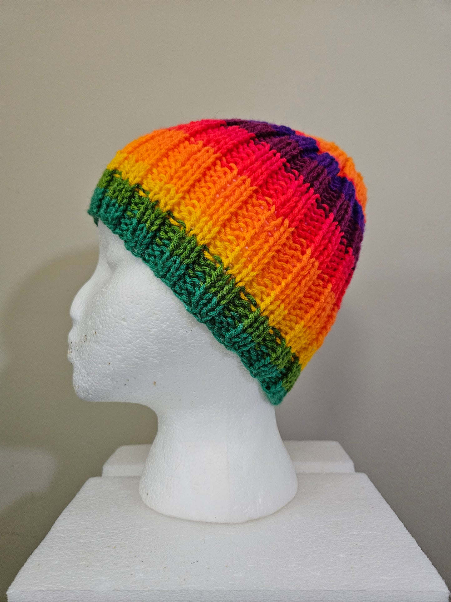 Multicolored Stripe Scarf & Hats