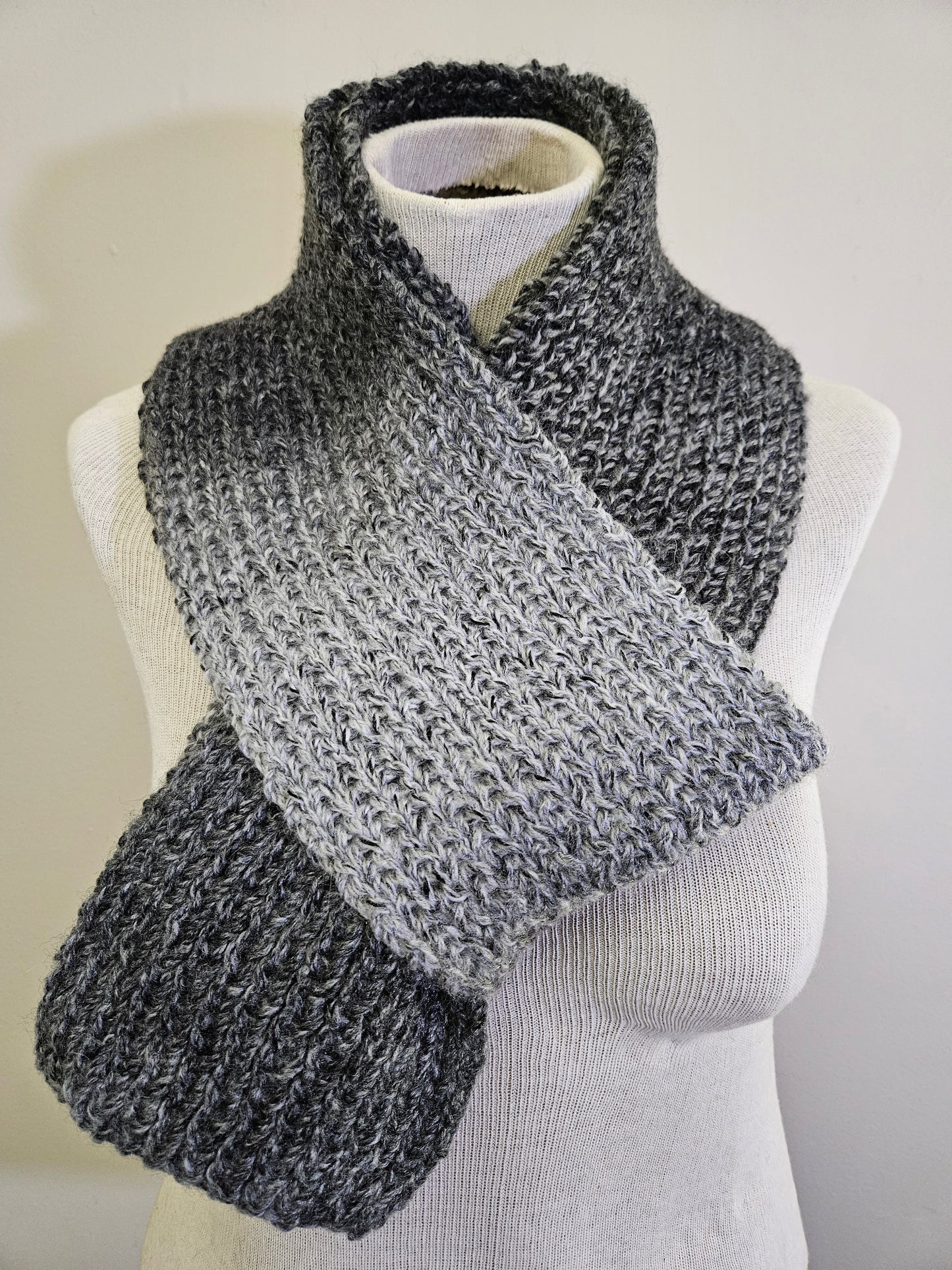 Charcoal Gray Premium Scarf & Hat