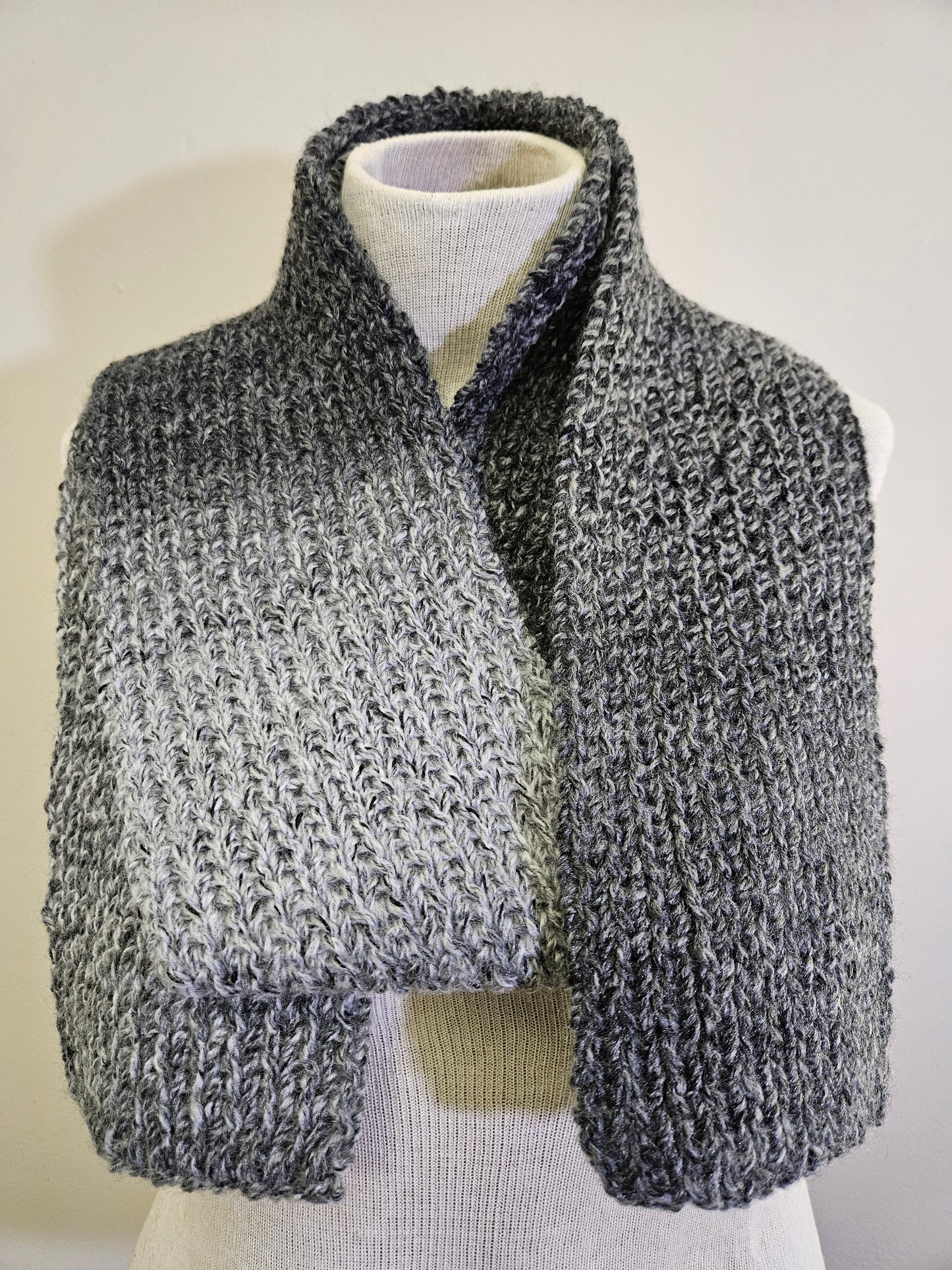 Charcoal Gray Premium Scarf & Hat