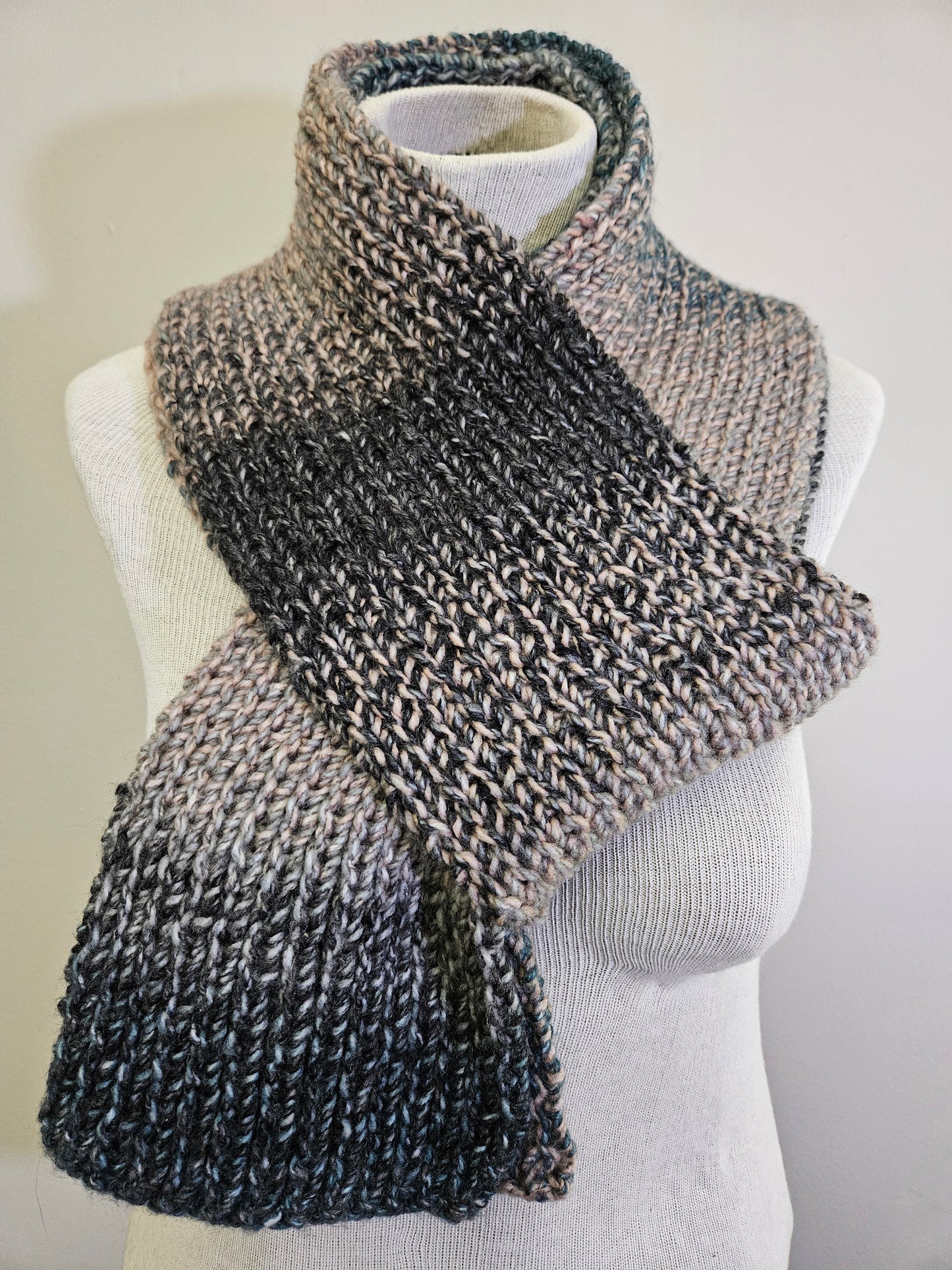 Navy & Tan Premium Scarf & Hat