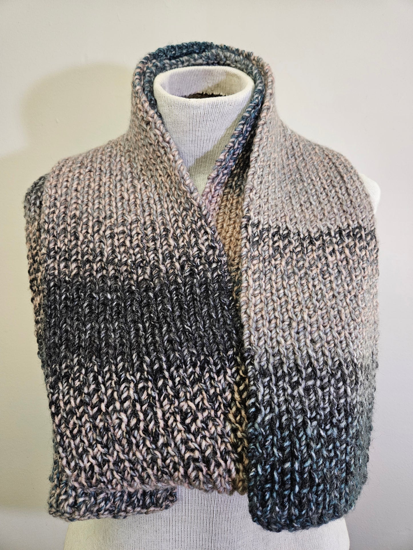 Navy & Tan Premium Scarf & Hat