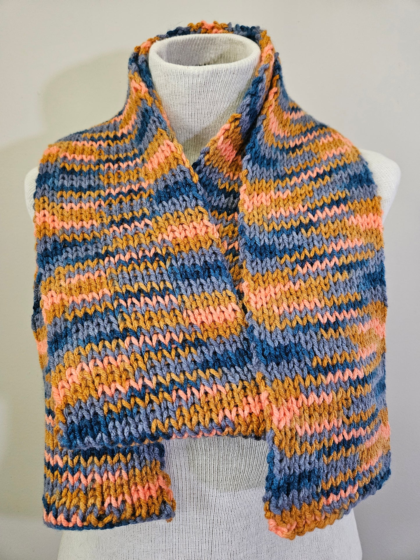 Blue & Orange Scarf & Hats