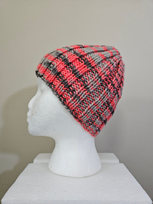 Pink & Gray Scarf & Hats