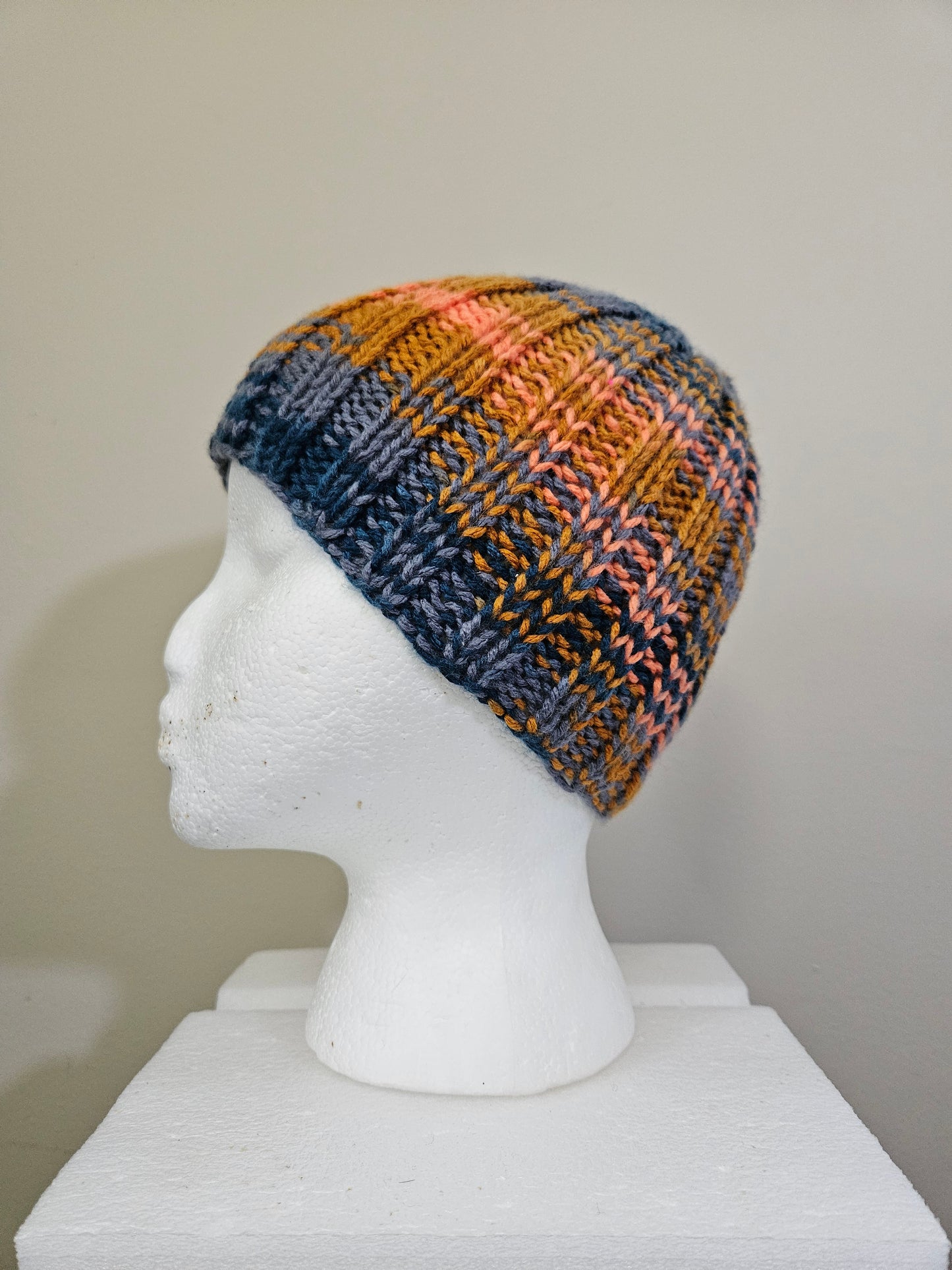 Blue & Orange Scarf & Hats