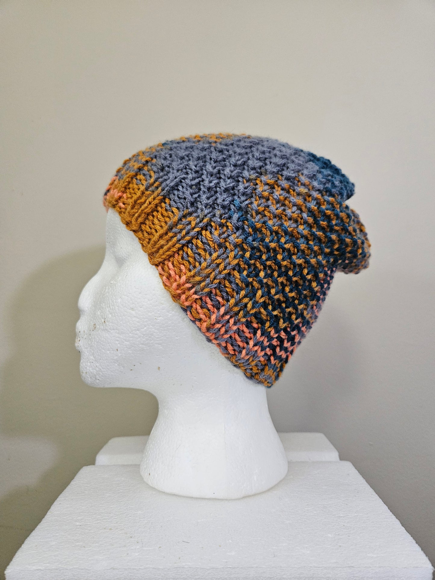 Blue & Orange Scarf & Hats